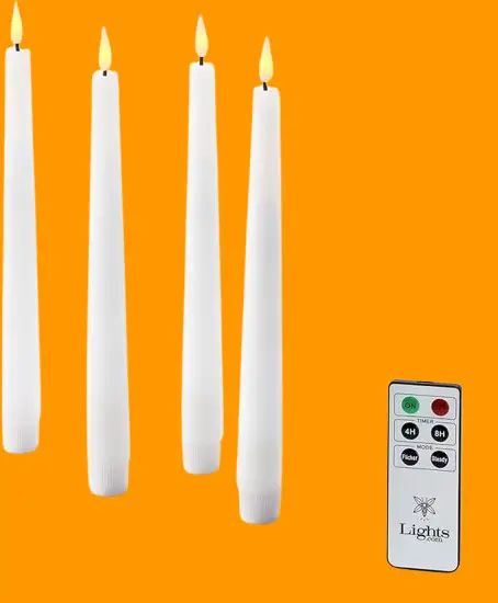 Flameless Taper Candles