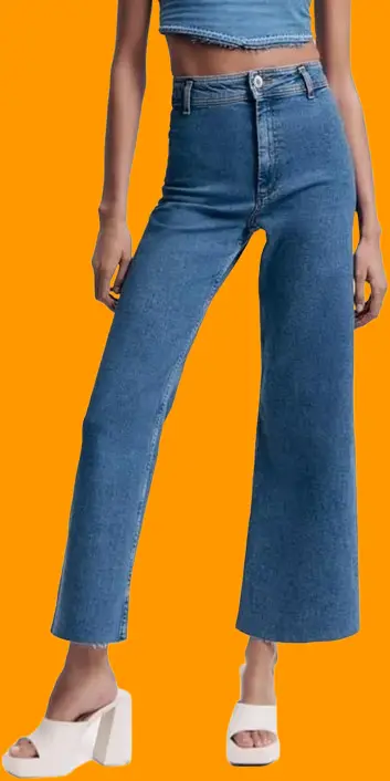 Women’s Wide Leg Jeans High Waisted Stretchy Trendy Casual Versatile Work Denim Pants Trousers