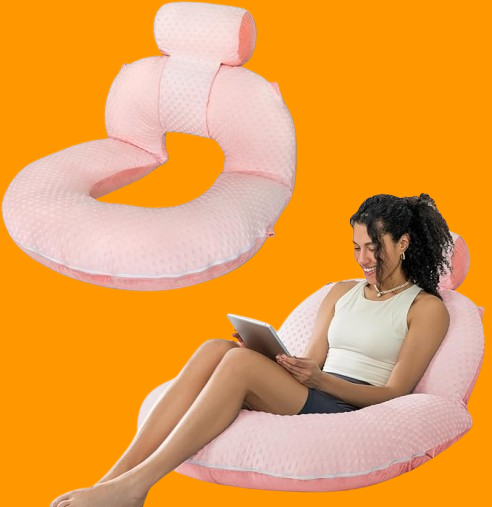 Reading Pillow, Back Pillow for Sitting in Bed for Reading