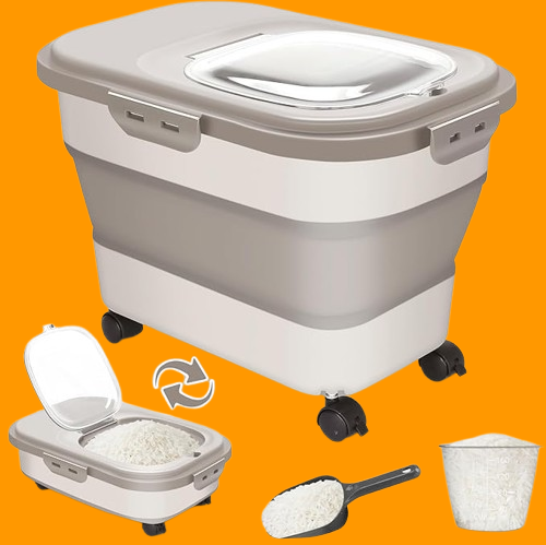 Food Storage Containers with Wheels