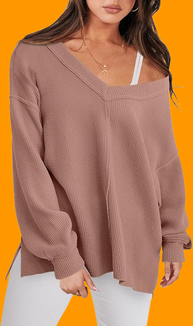 Women’s Oversized Long Sleeve Shirts Off the Shoulder