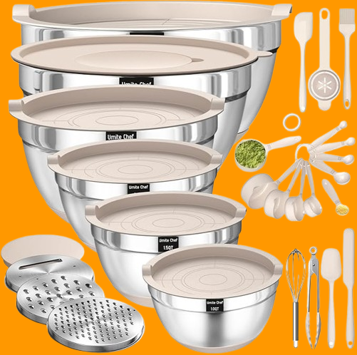 Mixing Bowls with Airtight Lids Set