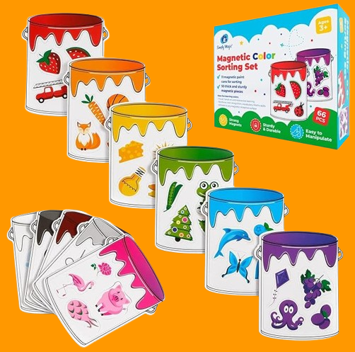 Magnetic jars Color Sorting Set