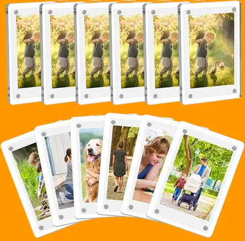 Packs Acrylic Fridge Magnetic Picture Frame