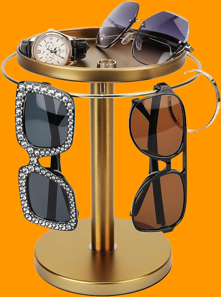 360° Rotating Sunglass Organizer Storage