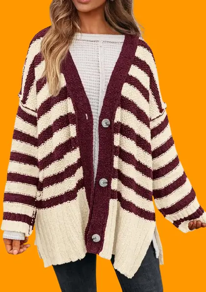 Women’s Striped Cardigan Sweaters