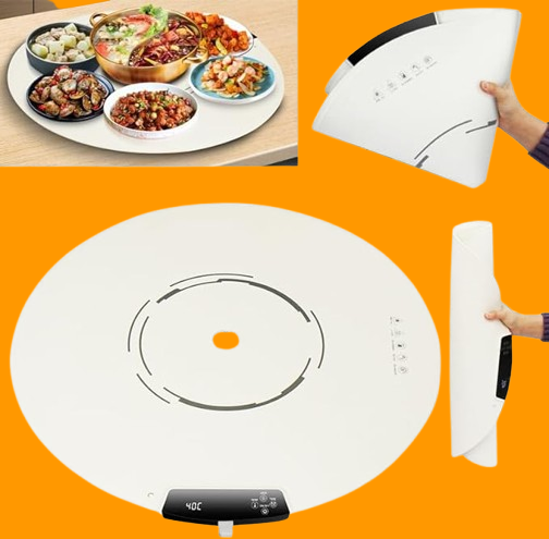 Portable Electric Round Warming Tray