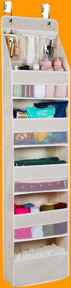 Univivi 6-Shelf Over Door Hanging Organizer