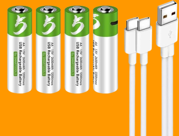 USB AA Lithium ion Rechargeable Battery