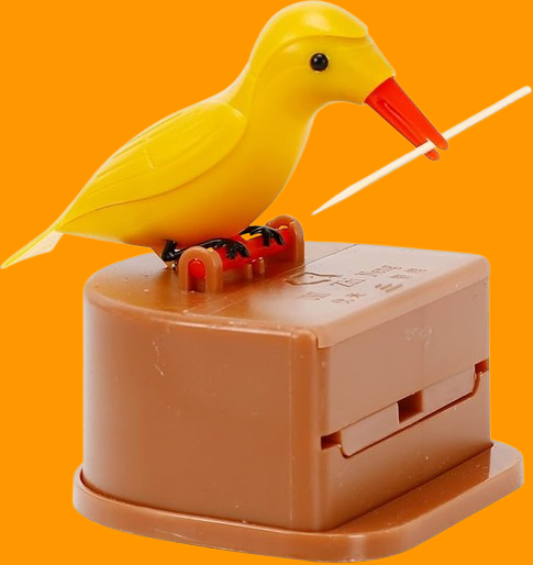 Bird Toothpick Dispenser