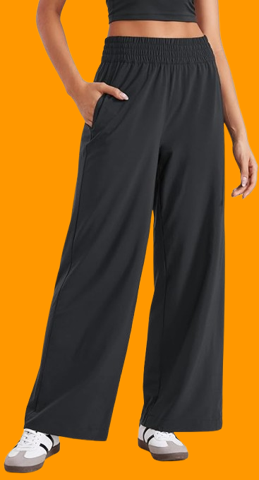 CRZ YOGA Lightweight Wide Leg Pants for Women 30