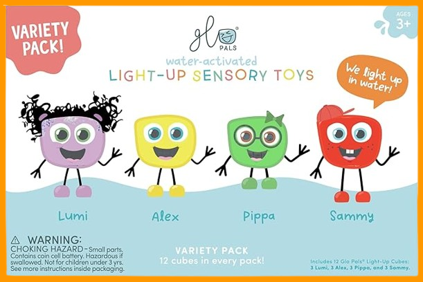 Light-up sensory toys (light-up cubes)