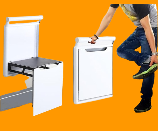 Foldable Wall-Mounted Stool Armrest