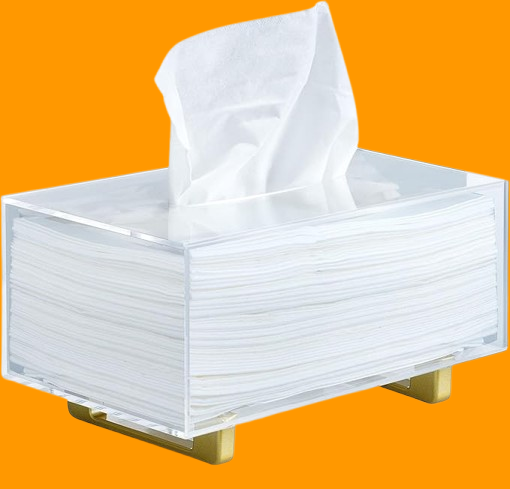 YoBa Thick Acrylic Tissue Box Holder