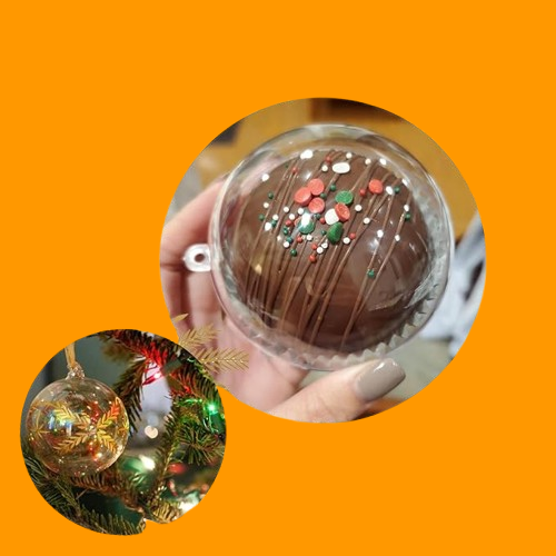 Clear Plastic Fillable Ornament Ball