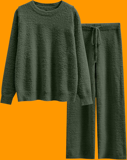 ANRABESS Women’s Fuzzy Fleece Pajama Sets