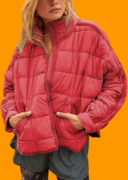 Womens Quilted Puffer Jacket