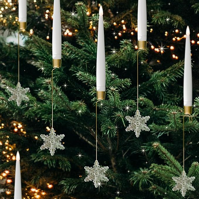 Christmas Tree Candles with Remote Timer,