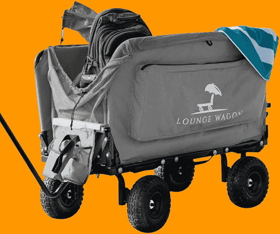 The Lounge Wagon – The Only Wagon That Converts into a 2-Person Chair – 3-in1 cart