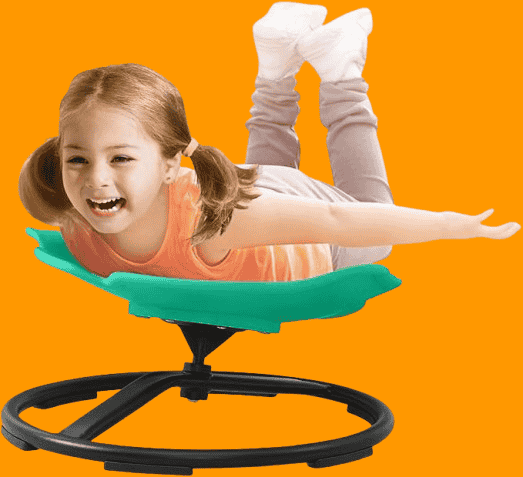 Sit and Spin Spinning Activity Toy for Toddlers with Arm Rest and Swivel