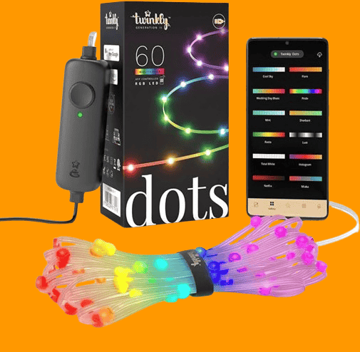 Twinkly Dots 10ft, Multicolor 60 LED Strip