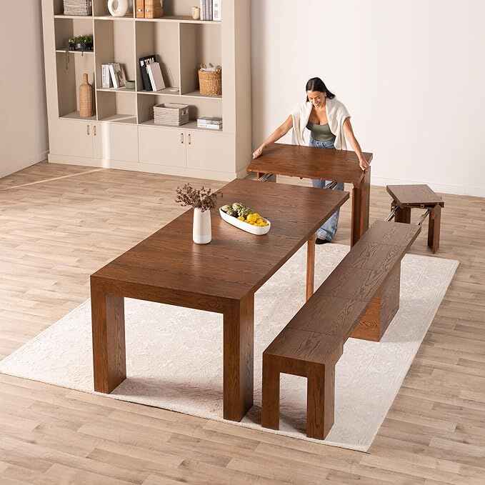 Transformer Table Dining Room Table for 2 to 12 (magic table)