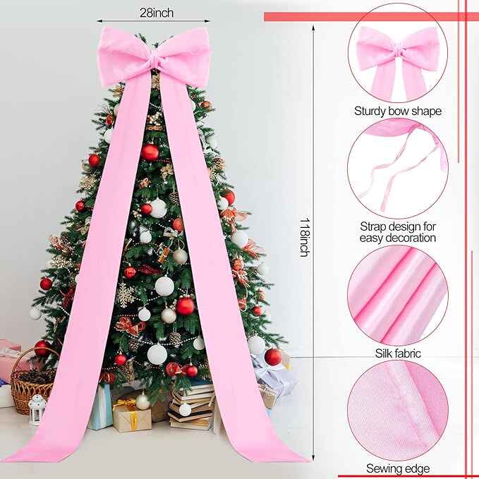 Extra Large Christmas Tree Topper Bow (big bow)