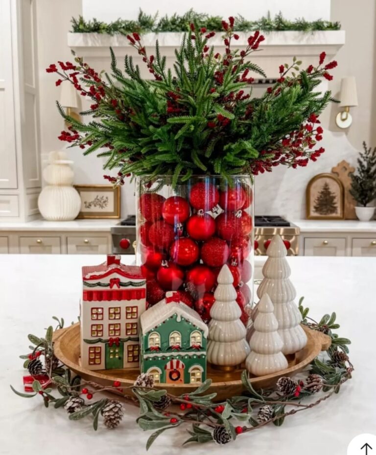 Ornament Vase Centerpiece