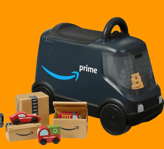 Amazon Delivery Van Ride On Toy for Kids