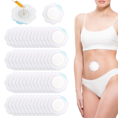 50pcs Castor Oil Pack Wrap for Belly Button