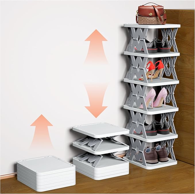 Best amazon Shoe holder, 6 Tier Shoe Shelf Without Assembly