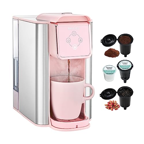 Mecity Pink Coffee Maker 3-in-1 Single Serve Coffee Machine