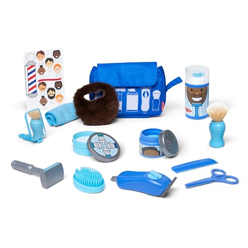 Melissa & Doug Barber Shop Pretend Play Set Shaving Toy