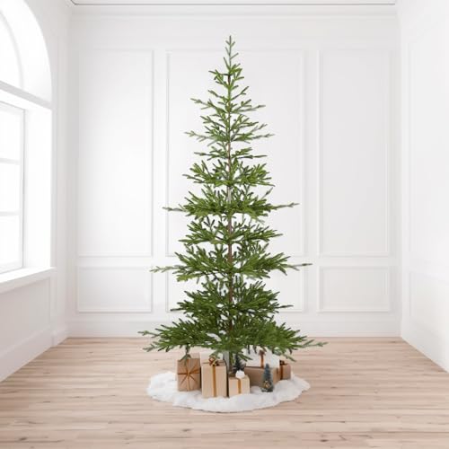 WBHome Pre-Lit 7 FT Alpine Fir Artificial Christmas Tree with 300 Clear Lights (clear tree)