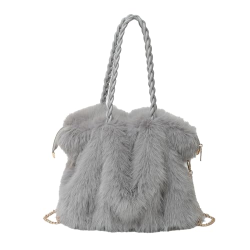 Furry Purse Winter Fluffy Bags for Women