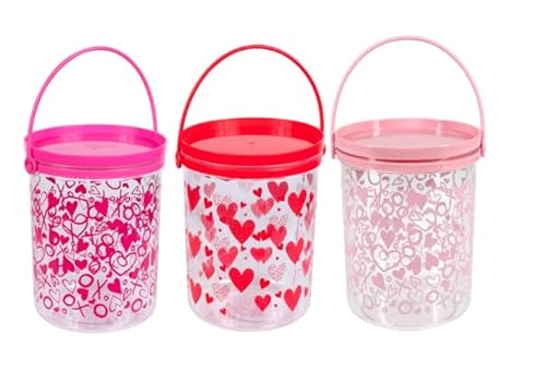 LSM Valentine’s Day-Themed Plastic Buckets with Lids