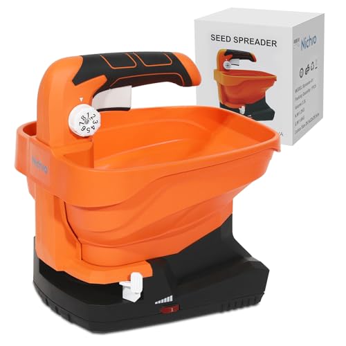 Seed Spreader, USB Rechargeable Handheld Spreader for Year-Round melt