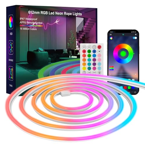 Neon Rope Lights, 20FT RGB Led Strip Lights