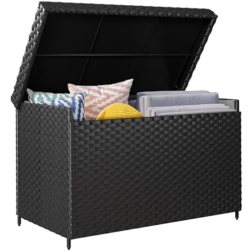 YITAHOME 230 Gallon Wicker Deck Box,