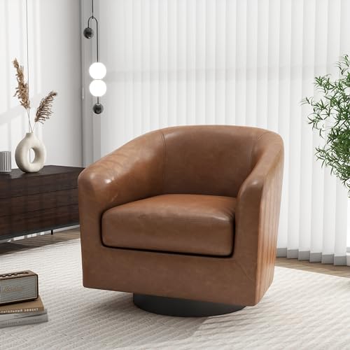 Swivel Barrel Accent Chair