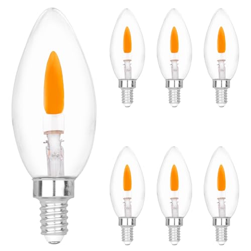 C35 Flame Tip Flicker Bulbs