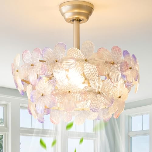 Gold Crystal Fandelier Ceiling Fans with Lights