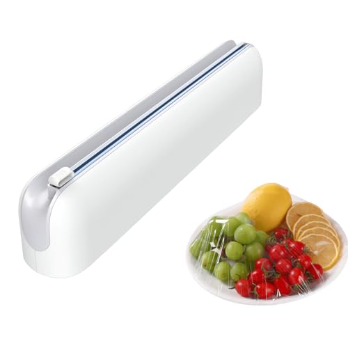 Aluminum Foil & Plastic Wrap Dispenser with Cutter – Easy One-Hand Operation