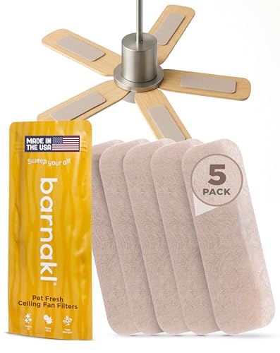Barnakl Pet Fresh Ceiling Fan Filters for Blades