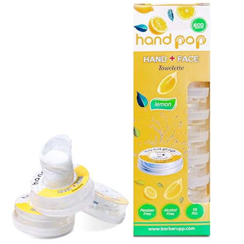 Hand Pop Lemon Scented Wipes