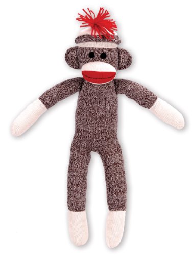 schylling curious george sock monkey plush