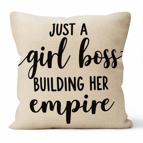 just a girl boss building her empire pillow