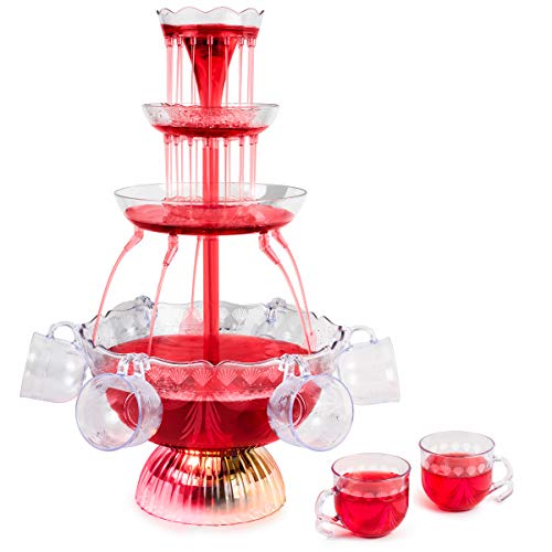 Nostalgia LPF230 3-Tier Lighted Party Fountain,