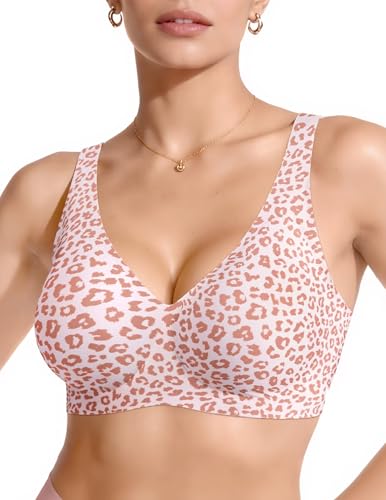 Visit StoreVertvie Jelly Wireless Bras for Women Push Up Plunge Seamless T-Shirt Bras No