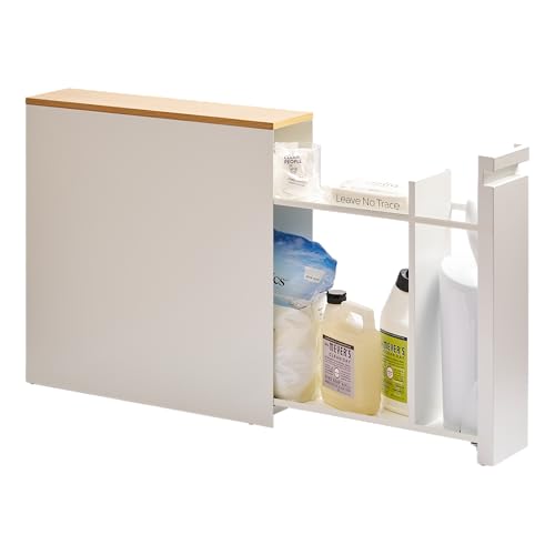 YAMAZAKI Home Pull-Out Bathroom Storage Cabinet